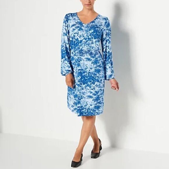 Jason Wu  Smocked Printed Dress - Picture 1 of 5